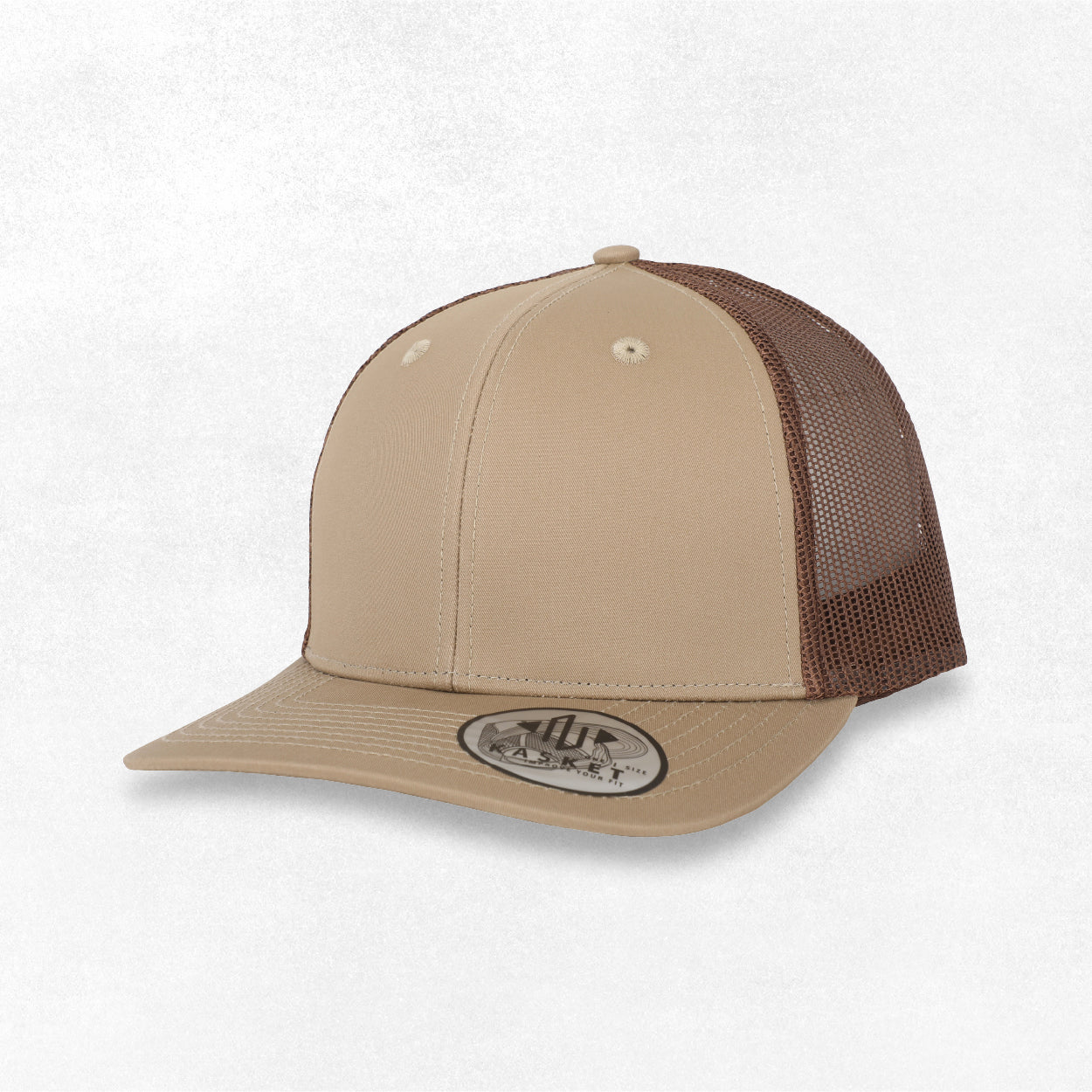 GORRA TRUCKER K-301 BEIGE / CAFÉ