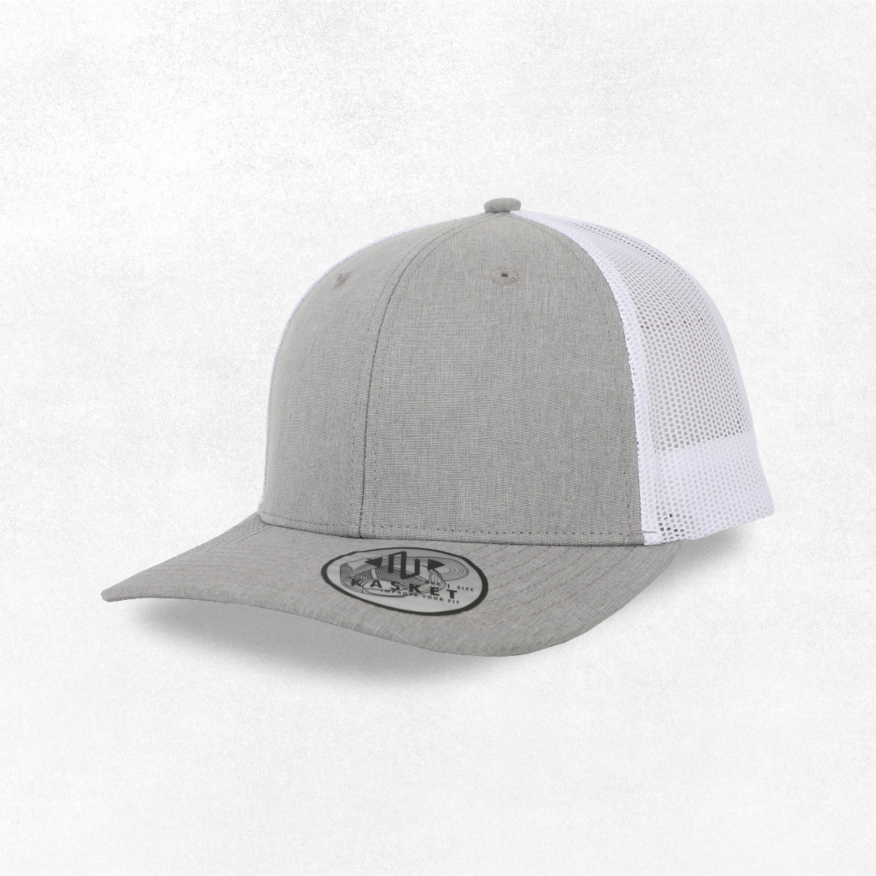 GORRA TRUCKER K-301 GRIS JASPEADO / BLANCO