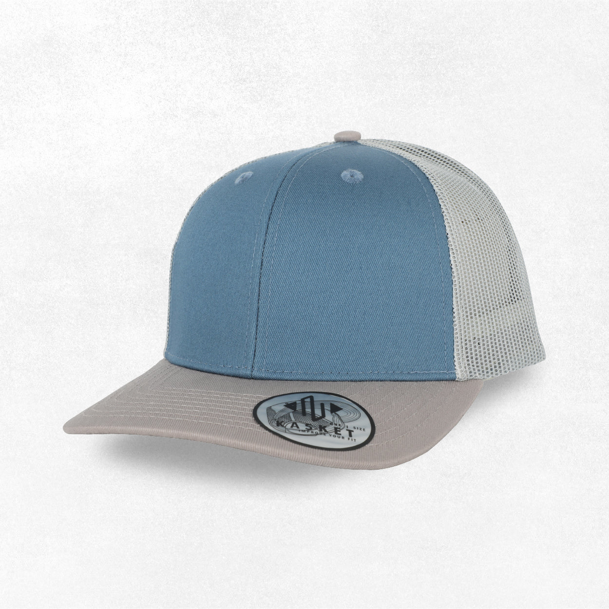 GORRA TRUCKER K-601 CELESTE / GRIS / PLATA