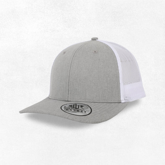GORRA TRUCKER K-301 GRIS JASPEADO / BLANCO
